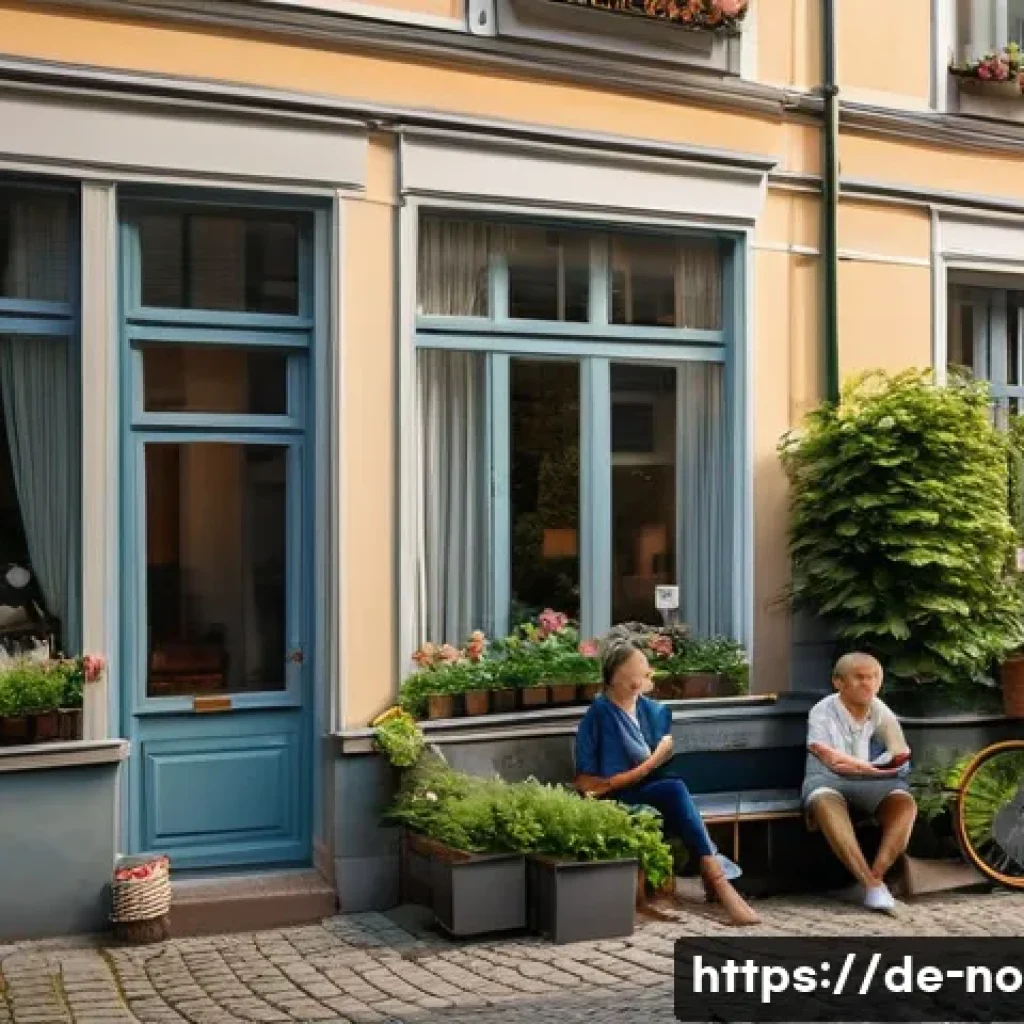 소음진동 관리 기준 및 법령 - **A Peaceful German Residential Street During Quiet Hours:**
"A serene and picturesque street sc...