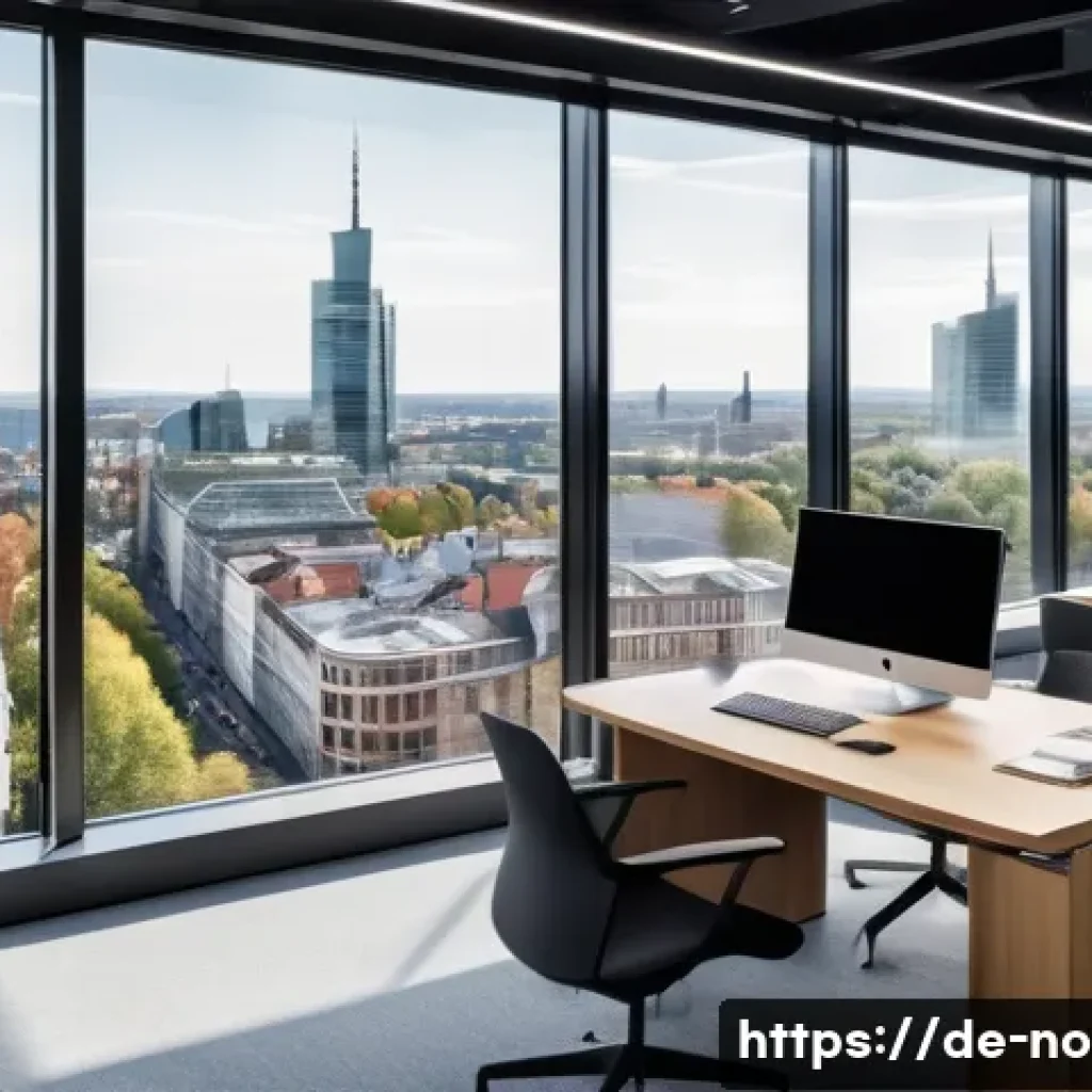 소음진동 관련 산업 현황 - A modern office interior showcasing advanced sound-absorbing materials in use, featuring nanostructu...